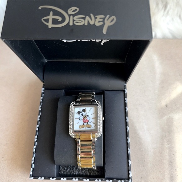 Disney Mickey Mouse Gold and Silver Timepiece - Picture 1 of 16